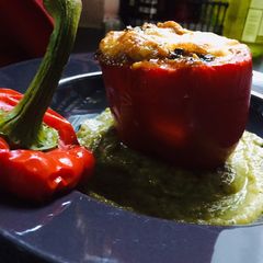 A picture of Stuffed Paprika.