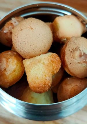 Hình của món Bánh bông lan quy mini giòn tan.