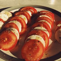 A picture of Quick and simple Caprese.