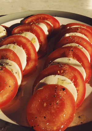 A picture of Quick and simple Caprese.