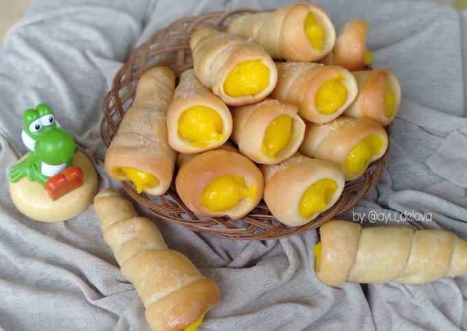 Bagaimana Menyiapkan Horns bread fla durian, Sempurna