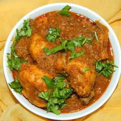 A picture of Kolhapuri Hot And Spice Chicken Recipe With Kolhapuri Masalas.