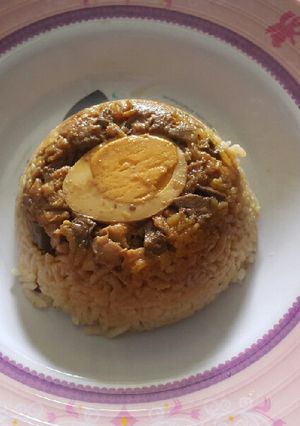 Foto resep Nasi tim ayam kampung