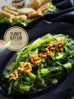 Foto resep Tumis bayam bawang putih