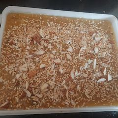 A picture of Besan til burfi.