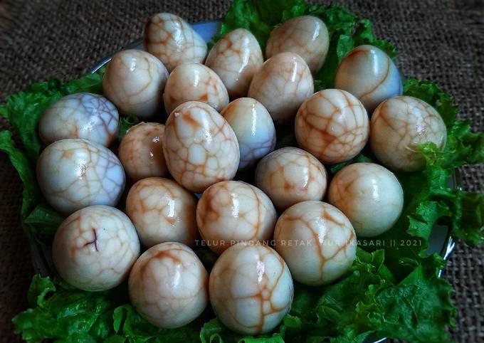 Cara Gampang Membuat 220. Telur Pindang Retak yang Lezat