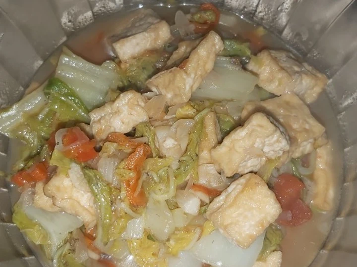 Langkah Gampang Menyiapkan Resep Oseng sawi putih campur tahu yang Lezat Anti Ribet, Bisa Manjain Lidah