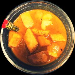 Vegan Potato Tomato Soup A picture of Vegan Potato Tomato Soup.