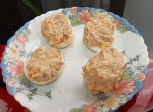 Una foto de Huevos mimosa ligeros