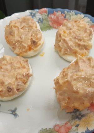 Una foto de Huevos mimosa ligeros
