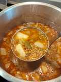 Lentejas viudas con chayote