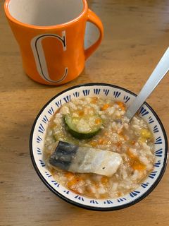 番茄鯖魚野菜粥 的食譜成品照片