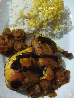 عکسی از دستور مرغ سرخ شده