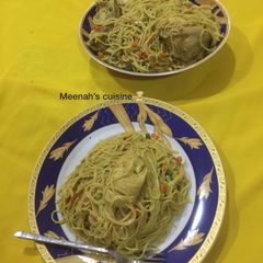 Vegetables spaghetti A picture of Vegetables spaghetti.