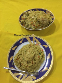 A picture of Vegetables spaghetti.