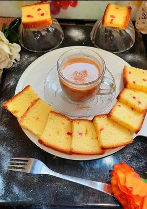 A picture of Eggless Tutti Frutti Cake.