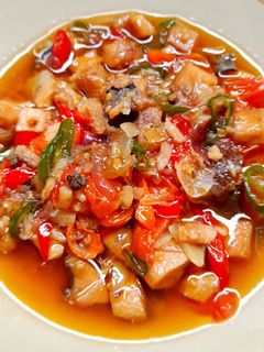Foto resep Ikan telang Asam Manis/ Ikan Asin Tenggiri