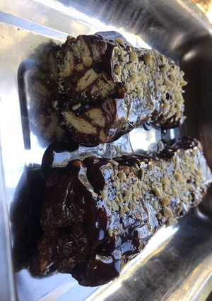 صورة لوصفة ليزي كيك (lazy cake) full of chocolate 🍫