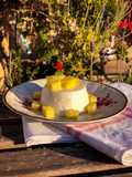 Panna cotta de piña colada
