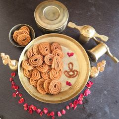 A picture of Rice Chakli Rice Murukku.