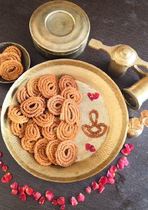 A picture of Rice Chakli Rice Murukku.