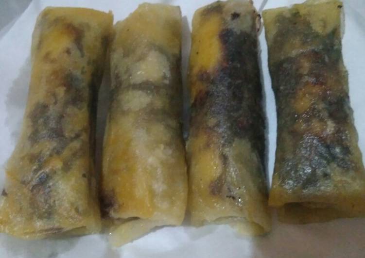 Lumpia pisang coklat #piscok lumer