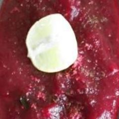 A picture of Beetroot vegetable stew.