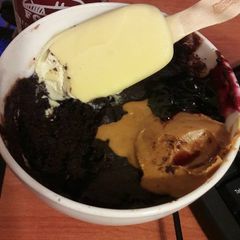 A picture of Microwave fudgy brownie mug cake.