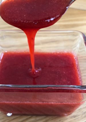 Une photo de Coulis de fraise