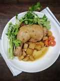 Braised Chicken with Fermented Soybean and Potatoes