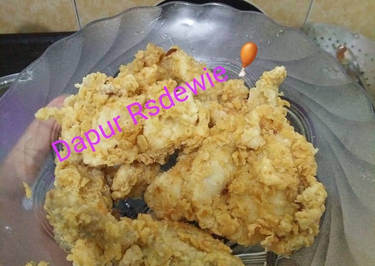 Langkah Mudah untuk Menyiapkan Fried Chicken (ayam goreng tepung krispy) ala rumahan simple, Menggugah Selera