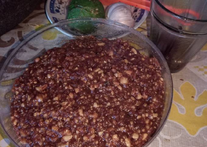 Resep bikin Sambel pecel, sambel sate, sambel kacang dijamin sedap