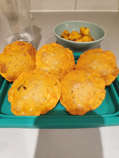 A picture of Masala Puri.