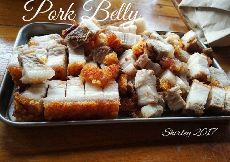 Resep Pork Belly Crunchy🐷 yang Sempurna