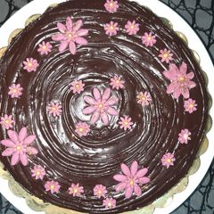 A picture of Chocolate truffle cake😊.