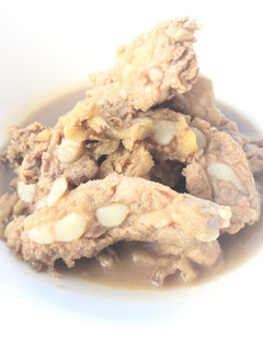 A picture of Pork Soft Bone And Ginger In Brandy Sauce.