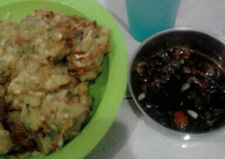 Bakwan sambel mercon yg super crispy