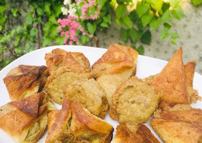 Panduan Memasak Resep Roti Goreng Isi Daging & Bakso Gepeng Goreng