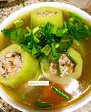 Canh bầu nhồi thịt ngon lành bổ dưỡng 🍲葫加猪肉汤🥣