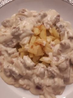 Una foto de Solomillo de cerdo a la carbonara