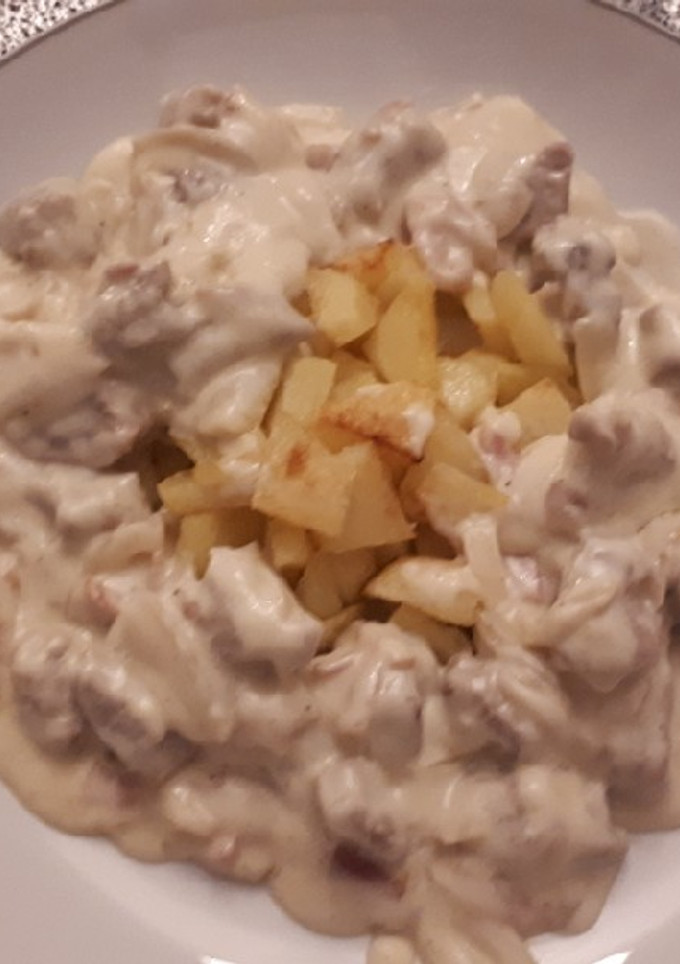 Una foto de Solomillo de cerdo a la carbonara