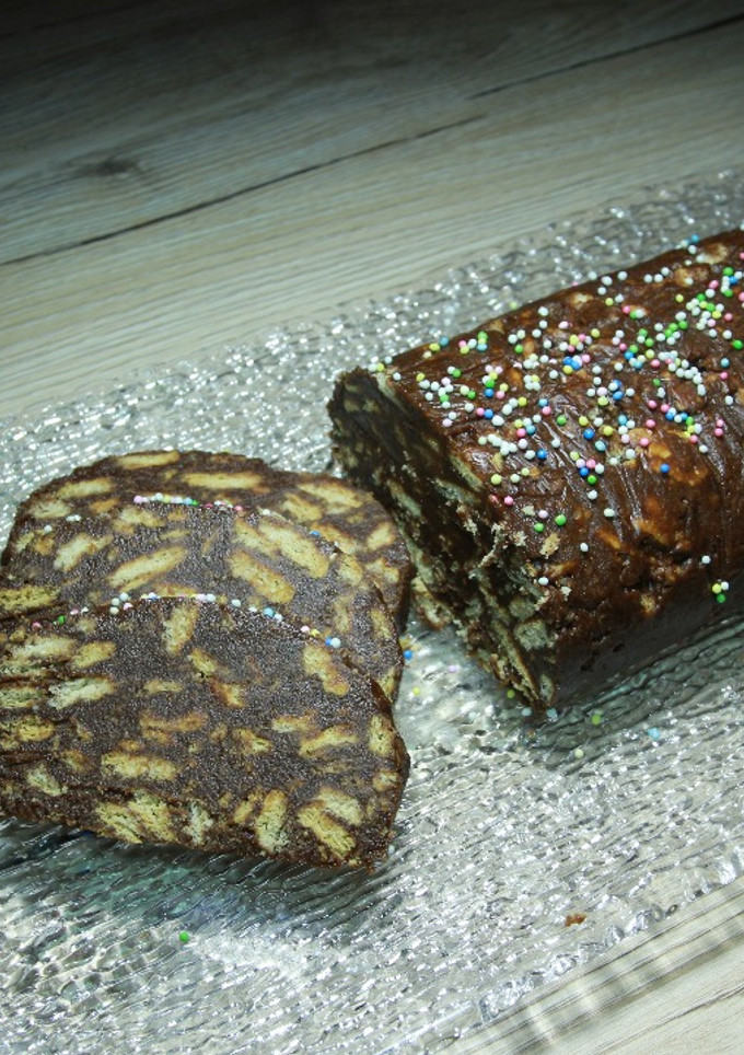 Una foto de Salami de Chocolate