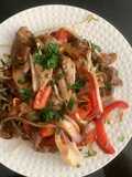 Lomo con verduras