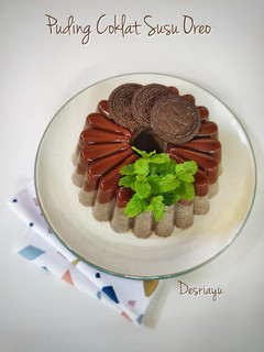 Foto resep Puding Cokelat Susu Oreo