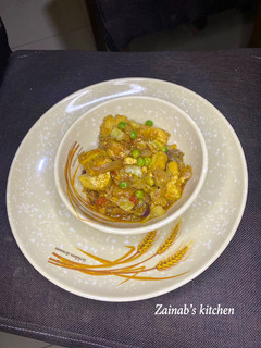 A picture of Fried Tofu in soup🍽.