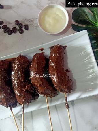 Bagaimana Membuat Sate pisang crunchy Praktis