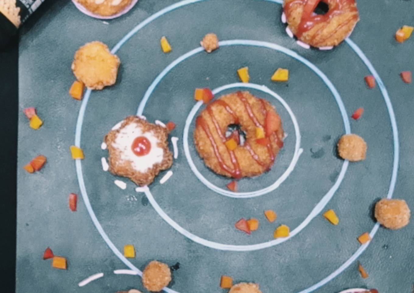 Chicken doughnugs (doughnut + nuggets)
