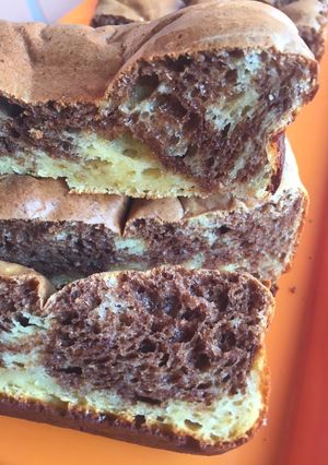 Una foto de Budín marmolado sin harina