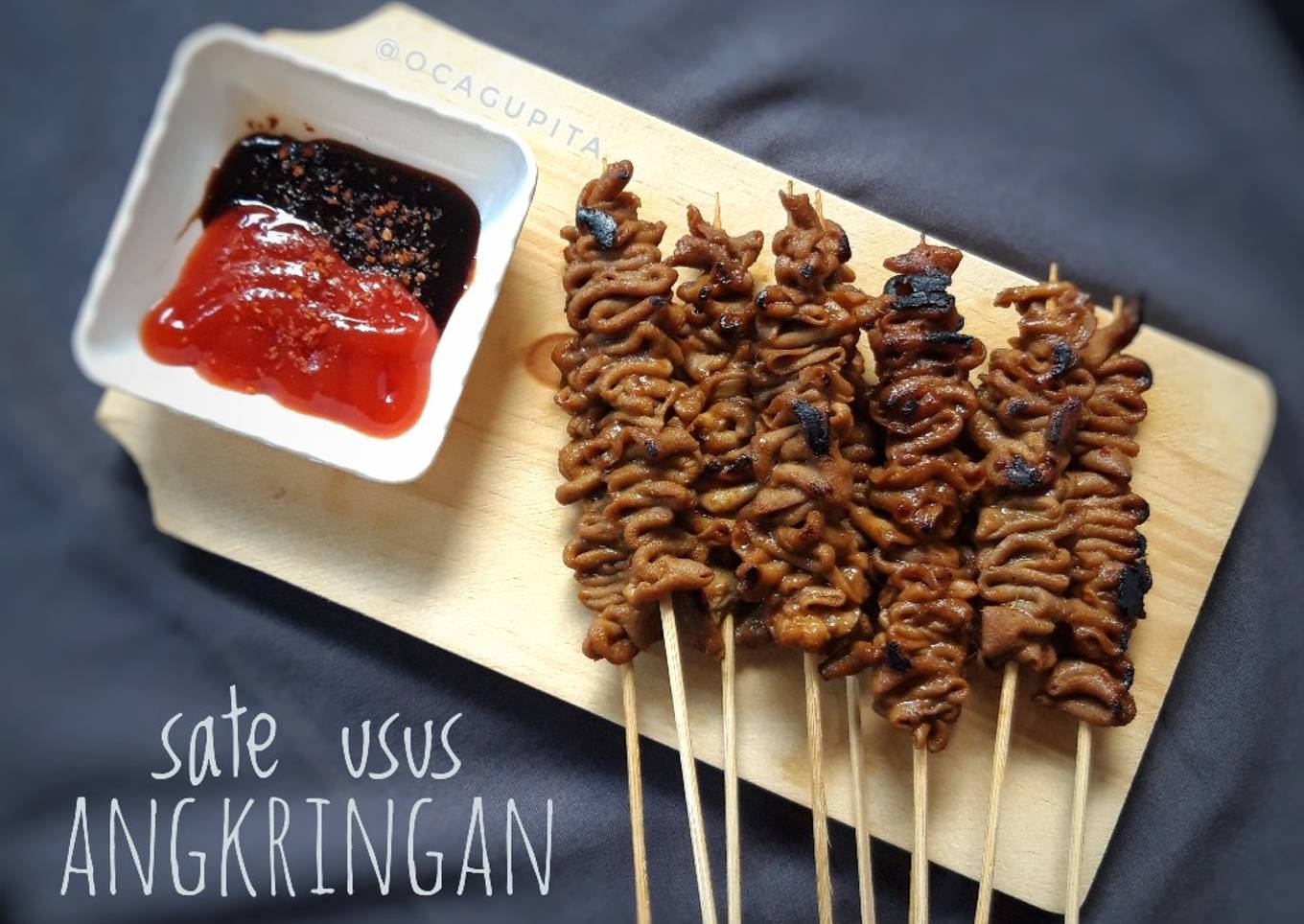 Sate usus ayam Ala Angkringan
