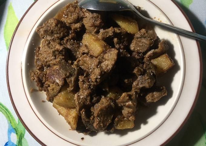 Cara mudah buat Rendang Ati Ampla alaqu dijamin sempurna